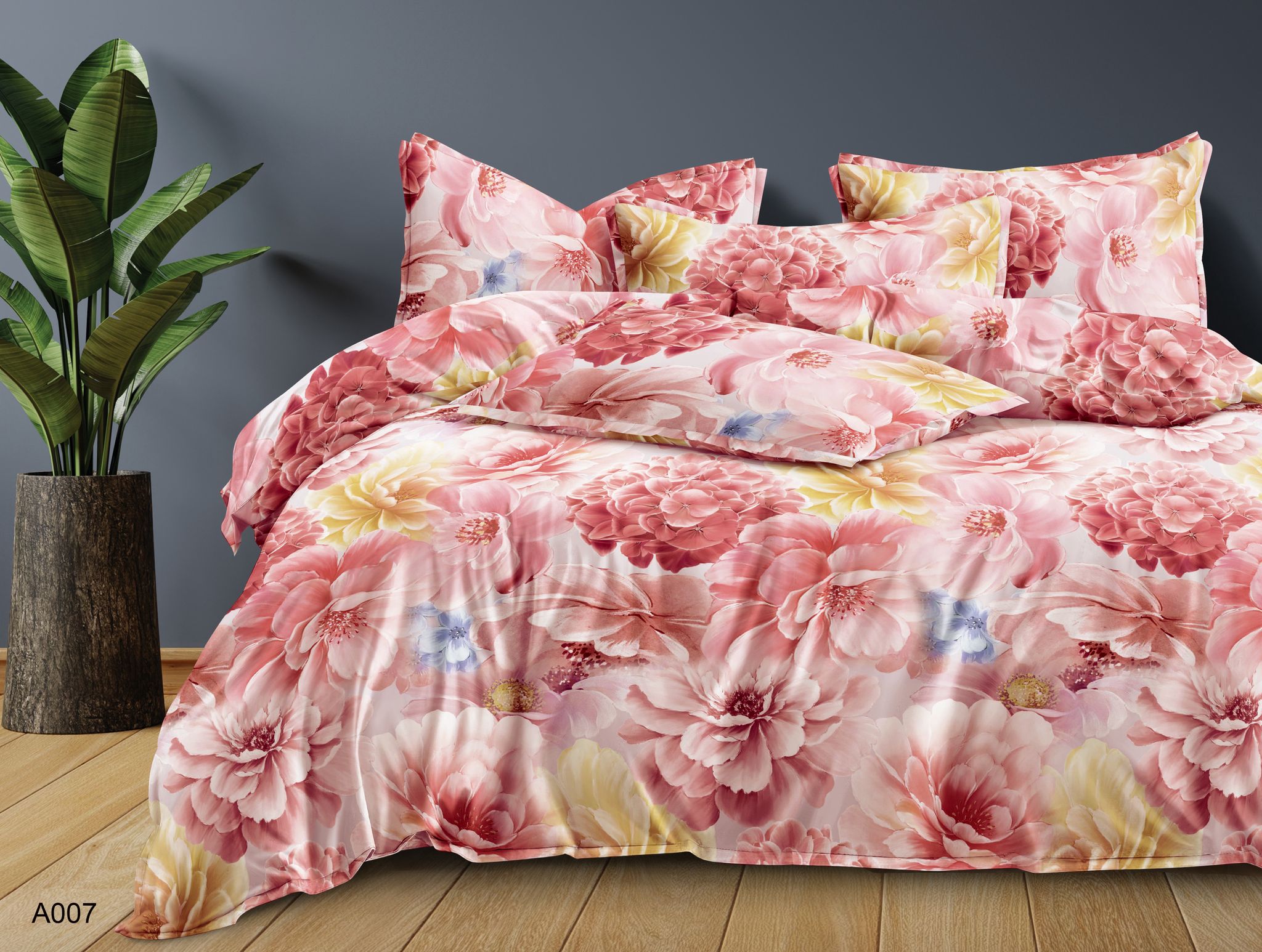 A007 Komplet Pościeli 160x200 cm, 3-częściowa, FH-A007 - obrazek 1