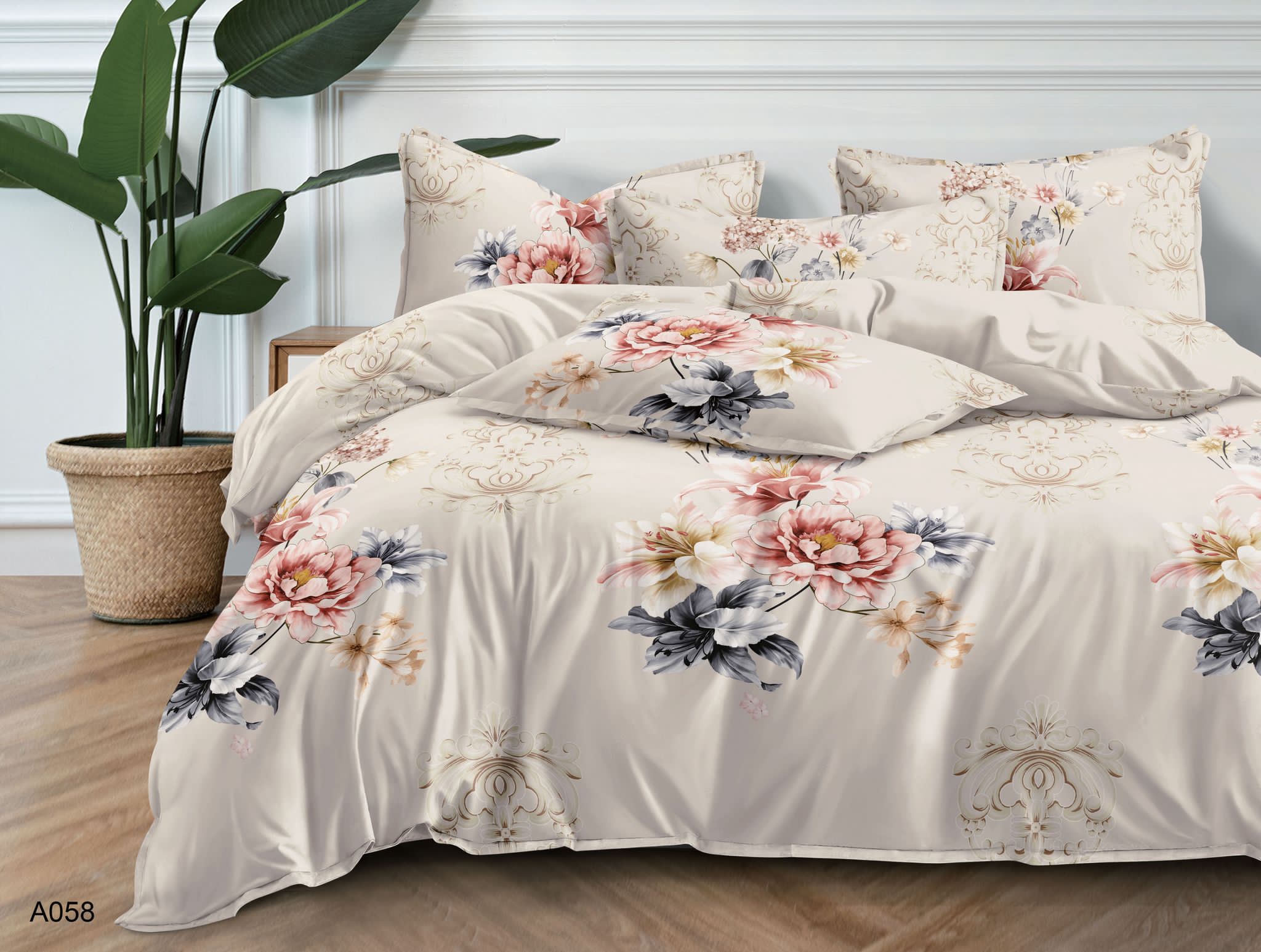A058 Komplet Pościeli 160x200 cm, 3-częściowa, FH-A058 - obrazek 1