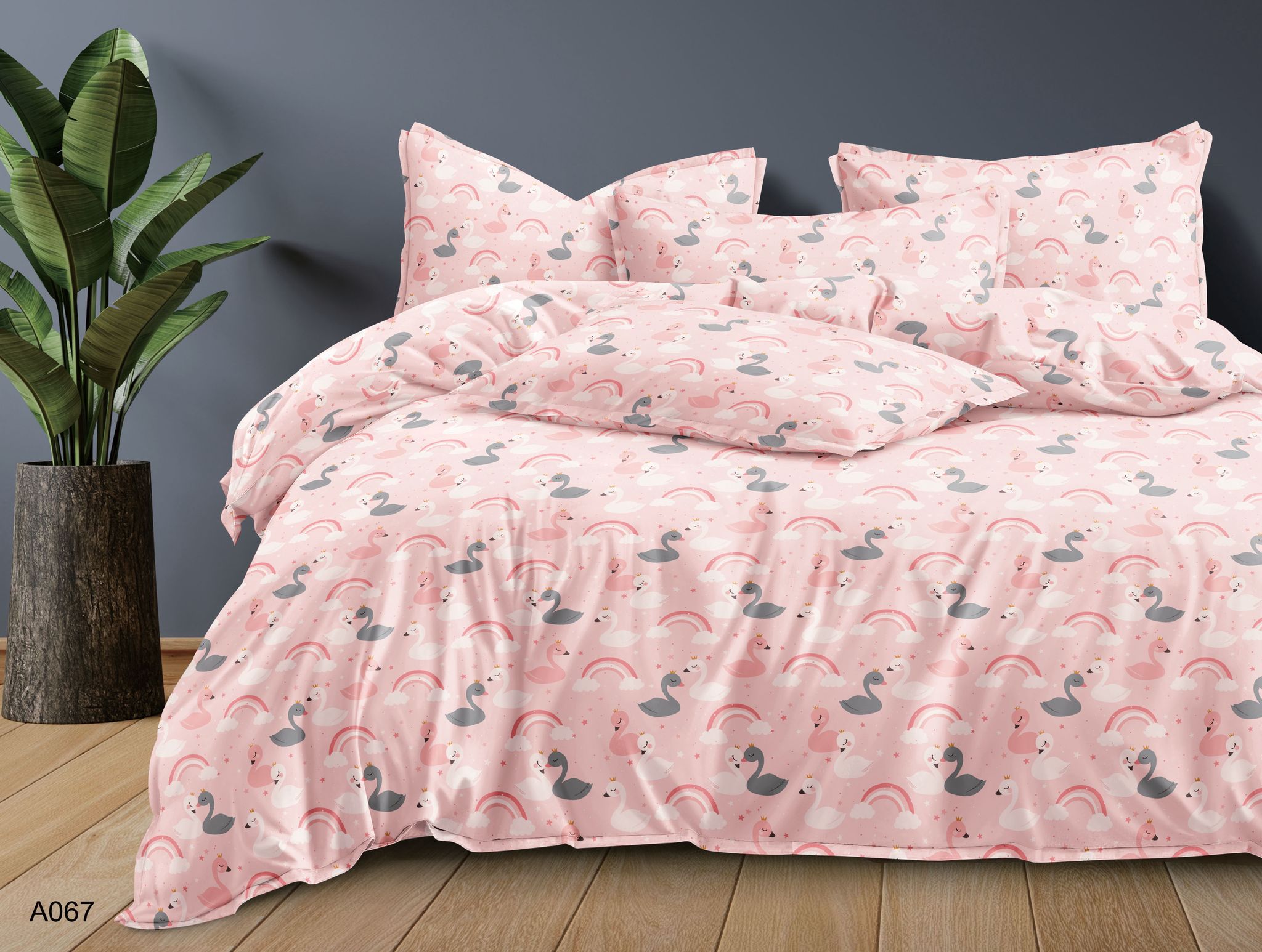 A067 Komplet Pościeli 160x200 cm, 3-częściowa, FH-A067 - obrazek 1