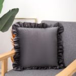 Poszewka Dekoracyjna 45x45 Welurowa z Falbanką