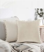 Poszewka Welurowa 40x40 z Pomponikami - obrazek 13