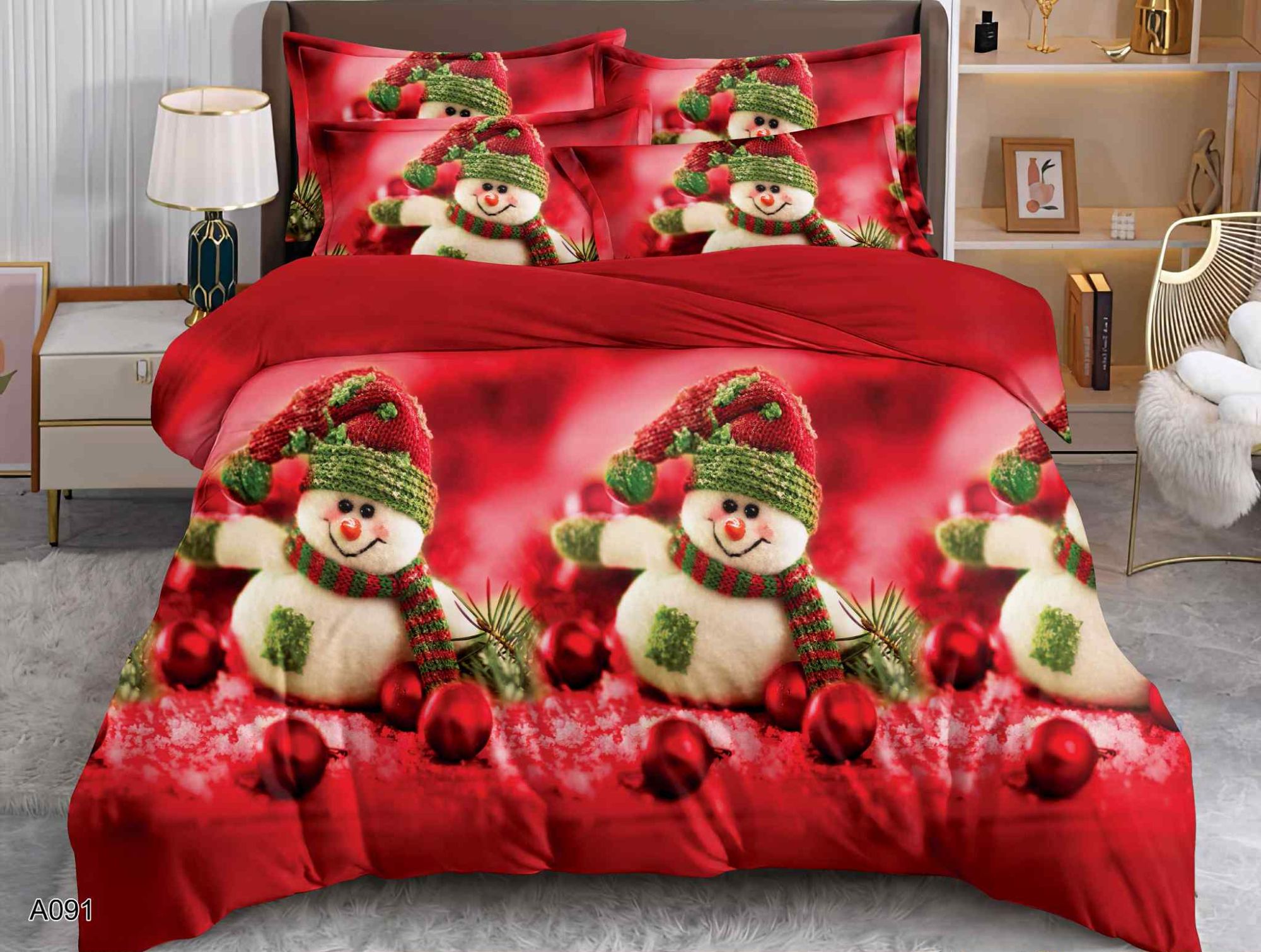 18ae97b66ece237df0b749e0288d7fb0.jpg Komplet Pościeli Świątecznej 160x200 A091 - obrazek 1