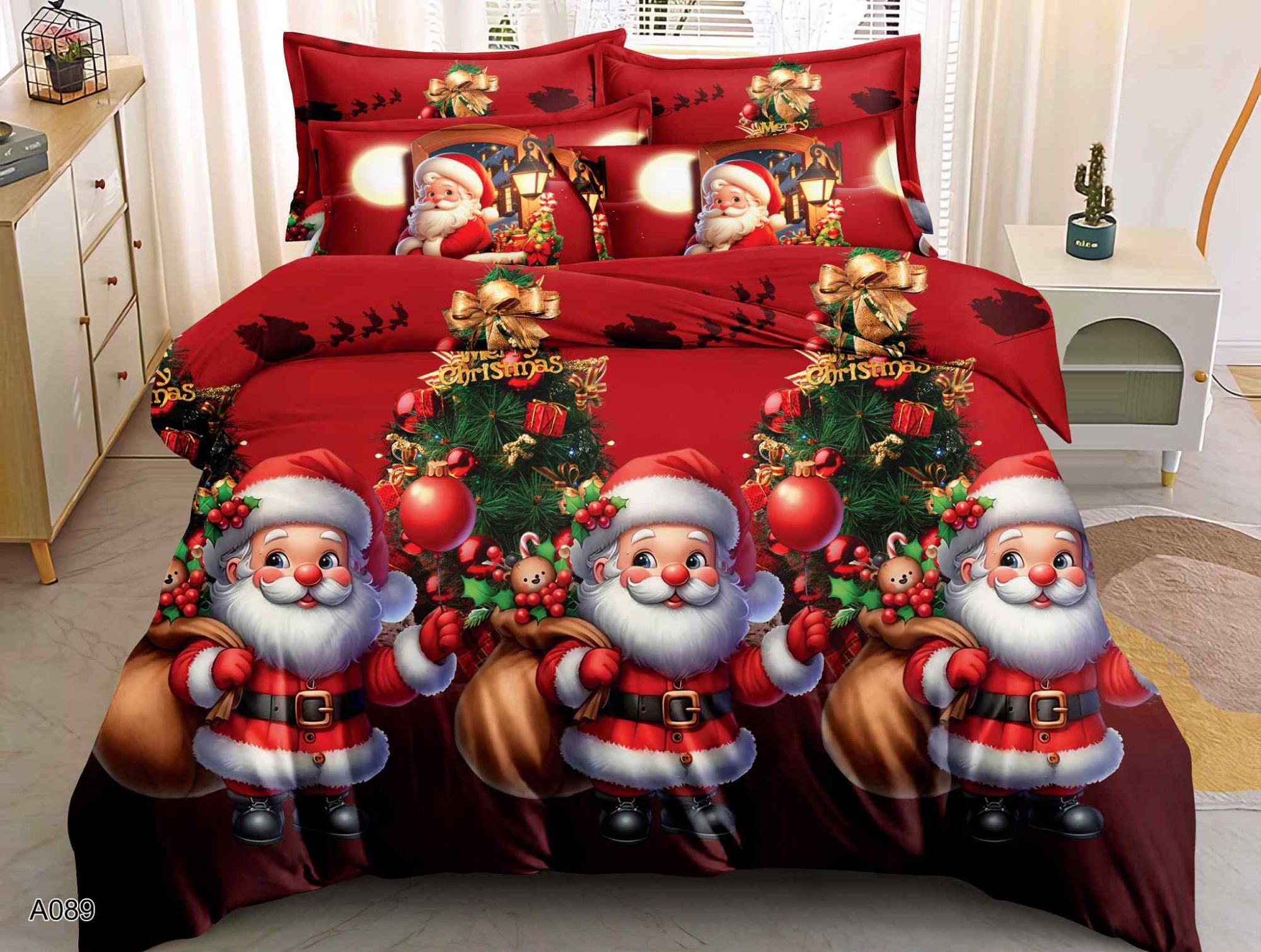 3406c134ce5dcb05af2f0d4abbb432e4.jpg Komplet Pościeli Świątecznej 160x200 A089 - obrazek 1