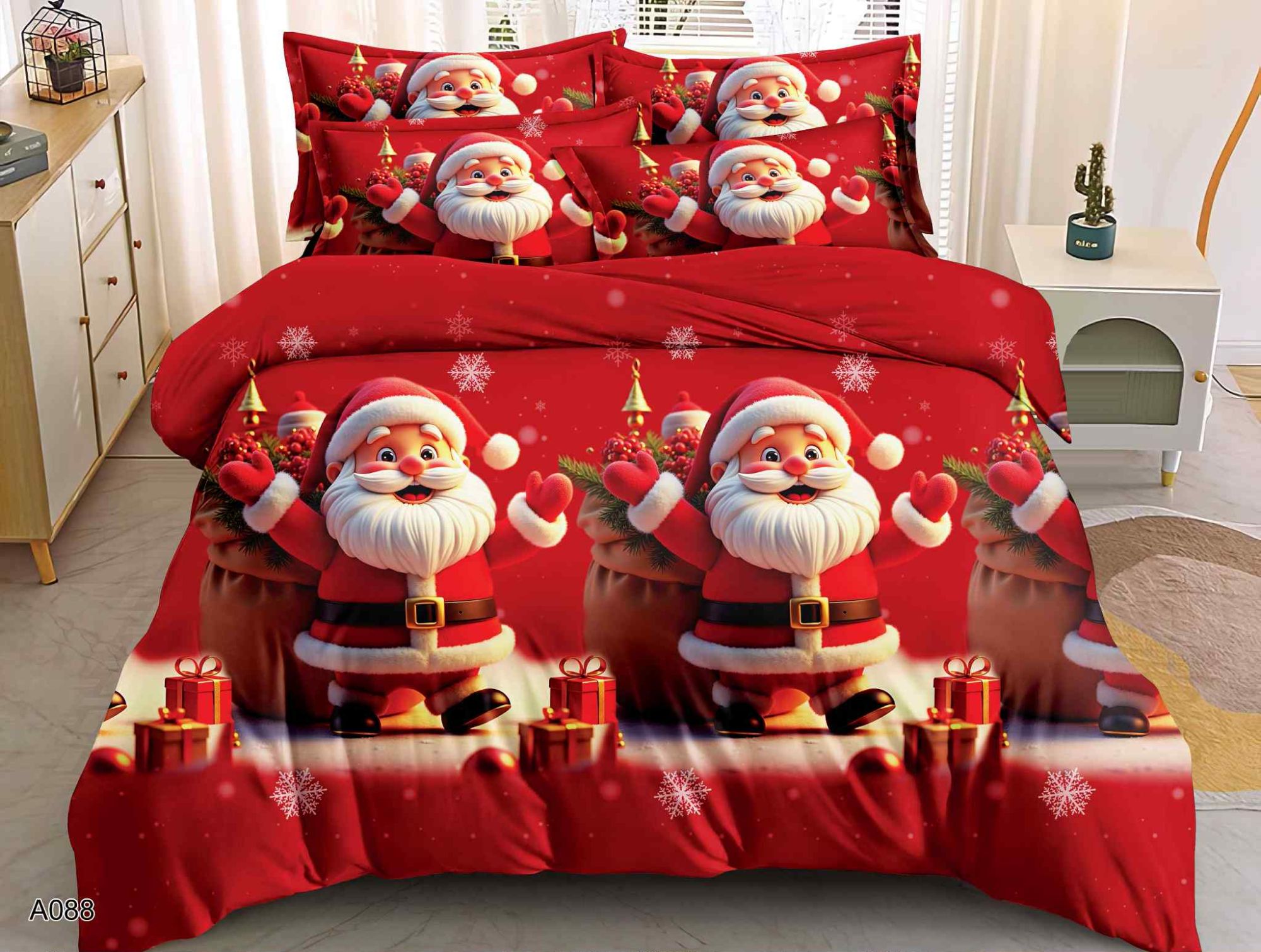 81fffcc4b374463077308dbe7a7fe3db.jpg Komplet Pościeli Świątecznej 160x200 A088 - obrazek 1