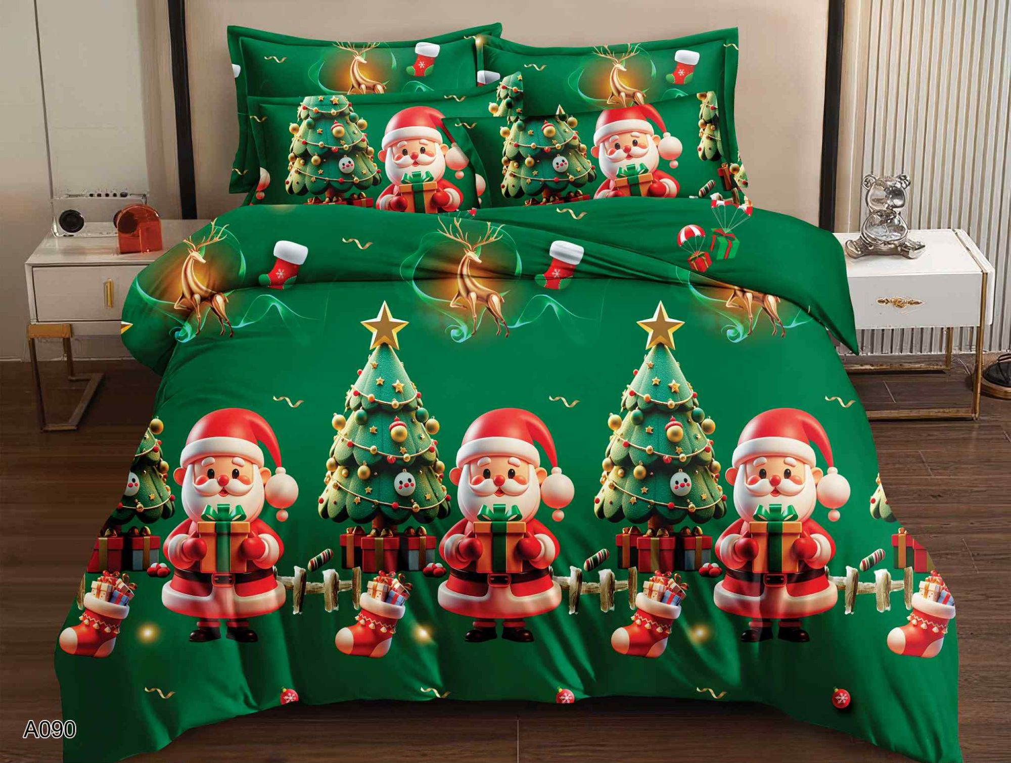 9238cf61d9ec80f3b2c53c4db975a6a1.jpg Komplet Pościeli Świątecznej 160x200 A090 - obrazek 1