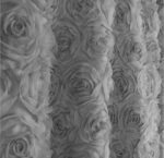 Zasłona Welurowa Róże 3D 130x250 Taśma - obrazek 4