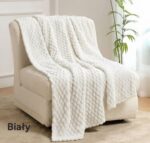 Koc 160x200 Wzór Szachownica - obrazek 3