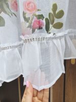 Firana Gotowa AXO 400x150 cm Kwiaty ŁUK - obrazek 3