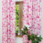 Zasłona Gotowa Flor Kwiaty 135x250 cm