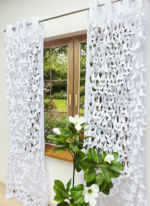 Zasłona Laserowo Wycinane Księżyce 145x250 cm
