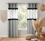 Zasłona 145x250 Laserowo Wycinana ##YH3## SZARA - obrazek 3